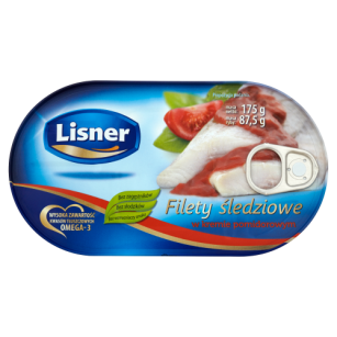 Lisner Filety Śledziowe W Kremie Pomidorowym 175G