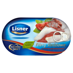 Lisner Filety Śledziowe W Kremie Pomidorowym 175G