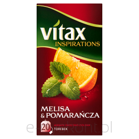 Vitax Herbata Inspiracje Melisa&Pomarańcza 20 Torebek X 1,65G