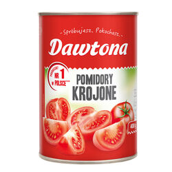 Dawtona Pomidory krojone bez skórki w soku Pomidorowym 400g 