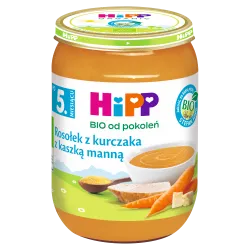 Hipp Bio Od Pokoleń, Rosołek Z Kurczaka Z Kaszką Manną, Po 5. M-Cu, 190 G
