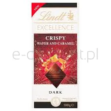 Lindt Czekolada Excellence Crispy Wafer & Caramel 100g