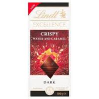 Lindt Czekolada Excellence Crispy Wafer & Caramel 100g