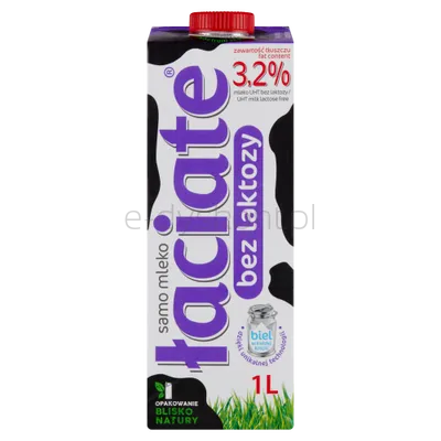 Łaciate Mleko UHT 3,2% Bez Laktozy 1L