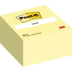 Post-It Kostka samoprzylepna (636B), 76x76mm, 1x450 kart., żółta