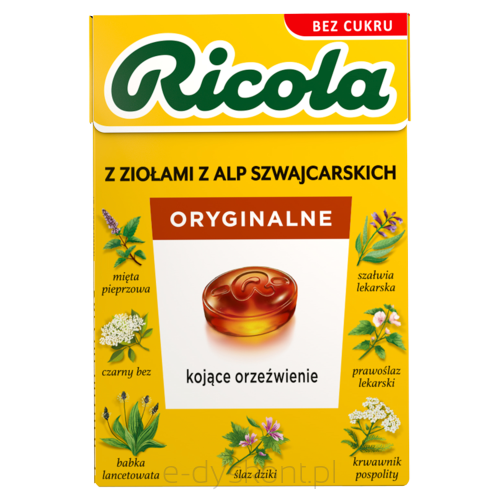 Ricola Oryginalne Ziołowe 27,5G