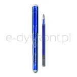 Długopis wymazywalny KEYROAD 0,7mm, plus wkład/zapas, blister, niebieski - 2