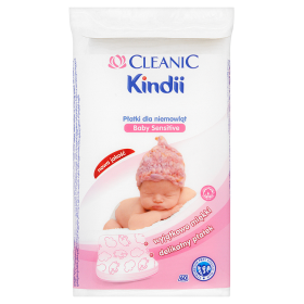 Cleanic Płatki dla niemowląt Kindii Baby Sensitive 60 sztuk