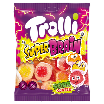 Trolli Super Brain - żelki nadziewane z kwaśnym żelem 100g