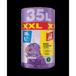 Jan Niezbędny Worki Ld 3D Taśma Lawenda Xxl 35L 32Szt