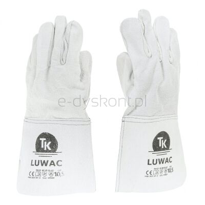 Rękawice TK LUWAC, spawalnicze, rozm. 10,5, białe