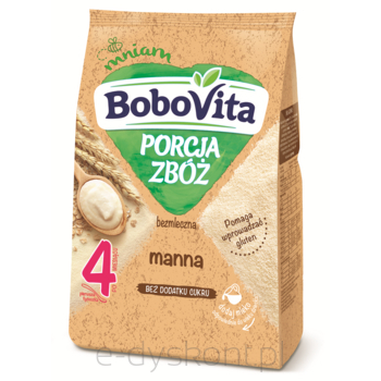 Bobovita Porcja Zbóż Kaszka bezmleczna manna po 4. miesiącu 170 g