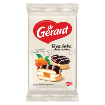 Dr.Gerard Kremówka Dekorowana Morelowa 330G