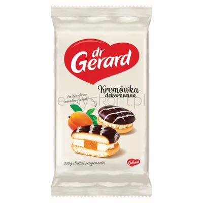 Dr Gerard Kremówka Dekorowana Morelowa 330G