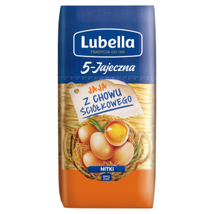 Lubella Makaron Jajeczna 5 Jaj Nitki 250 G