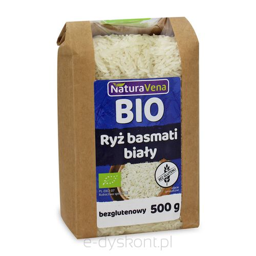 Ryż Basmati Biały Bezglutenowy Bio 500 G - Naturavena [BIO]