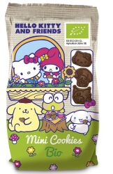Świnka Peppa Mini ciastka kakaowe dla dzieci Hello Kitty BIO 100 g