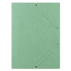 Donau Teczka Z Gumką Preszpan, A4, 390Gsm, 3-Skrz., Zielona 