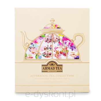 Ahmad Tea London Afternoon Tea Collection Zestaw Herbat Czarnej, Zielonej I Aromatyzowanej 90 G (45X2 G)