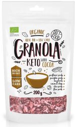 Diet Food Keto Granola Z Kakao I Olejkiem Pomarańczowym Bio 200 G