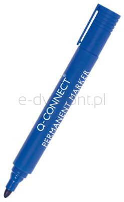 Q-Connect Marker Permanentny Okrągły, 2-3Mm (Linia), Niebieski