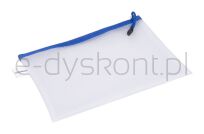 Donau Torebka Zipper Bag, A5, 243x180 mm, EVA, z suwakiem, niebieska - 2