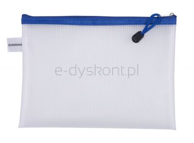 Donau Torebka Zipper Bag, A5, 243x180 mm, EVA, z suwakiem, niebieska