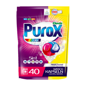 Kapsułki żelowe do prania Purox Color 40 szt