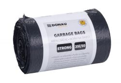 Donau Home Worki na śmieci mocne (LDPE), 35l, 50 szt., czarne
