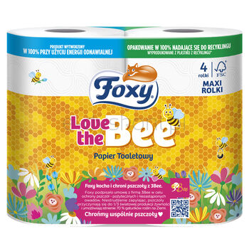 Foxy Papier Toaletowy Love The Bee 4R