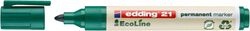 Edding Marker permanentny e-21 ecoLine, 1,5-3 mm, zielony [BIURO]
