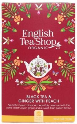 English Tea Shop Herbata Czarna Z Imbirem I Brzoskwinią ( 20X2) Bio 40G