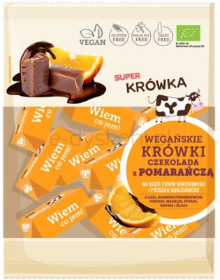Super Fudgio Krówki Wegańskie Czekolada Z Pomarańczą Bio 150 G