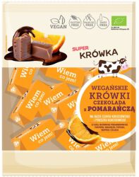 Super Fudgio Krówki Wegańskie Czekolada Z Pomarańczą Bio 150 G
