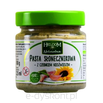 Helcom Pasta Słonecznikowa Z Czosnkiem Niedźwiedzim 180G  Naturalnie