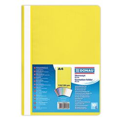 Donau Skoroszyt PP, A4, standard, 120/180mikr., żółty