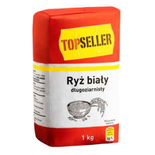 Topseller Ryż Biały Długoziarnisty 1Kg