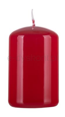 Donau HOME Świeca słupek Standard Gloss, 50x80mm, czerwony