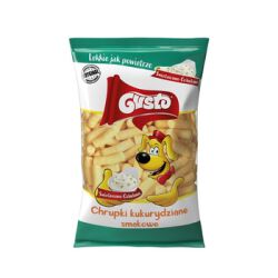 Gusto Chrupki kukurydziane o smaku śmietanowo- cebulowym 100 g