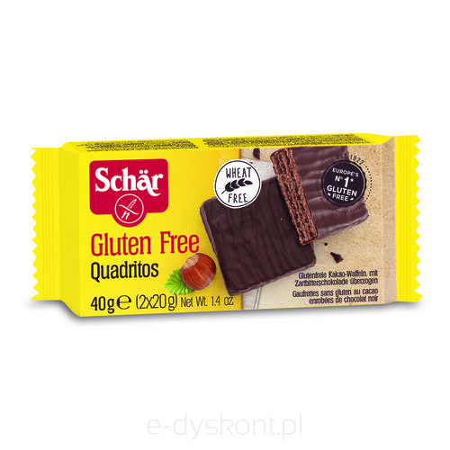 Schar Quadritos Wafelki W Czekoladzie 40G 