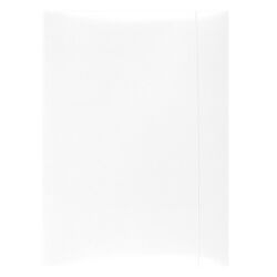Office Products Teczka z gumką, karton, A4, 300gsm, 3-skrz., biała
