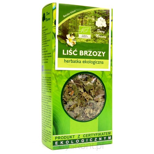 Herbatka Liść Brzozy Bio 50 G - Dary Natury [BIO]