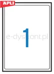 Etykiety uniwersalne APLI, 199,6x289,1mm, zaokrąglone, białe 100 ark. - 2