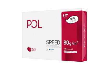 Papier Ksero Pol Speed, A3, Klasa C, 153Cie, 80Gsm, 500Ark.