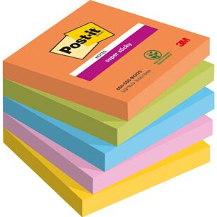 Karteczki Samoprzylepne Post-It Super Sticky, Boost, 76X76Mm, 5X90 Kart. 