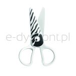 Keyroad Nożyczki Szkolne 12,2cm, bezpieczne, zebra, blister, biało-czarny - 2
