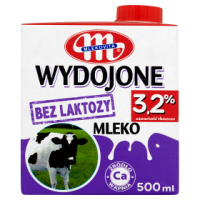 Mlekovita Mleko UHT Wydojone Bez Laktozy 3,2% Tł. 500Ml