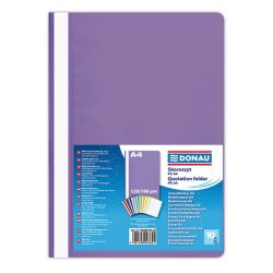 Donau Skoroszyt Pp, A4, Standard, 120/180Mikr., Fioletowy 
