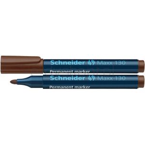 Schneider Marker permanentny Maxx 130, okrągły, 1-3mm, brązowy