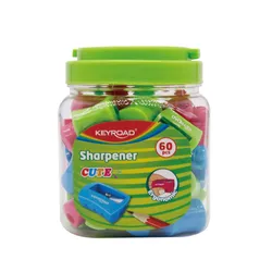 Keyroad Temperówka Cute, plastikowa, pojedyncza, tuba, mix kolorów